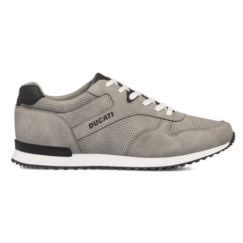 Sneakers traforate grigie da uomo con logo Ducati, Brand, SKU m114002456, Immagine 0