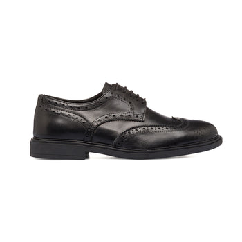 Stringate nere da uomo in pelle con dettagli brogue Primopiano, Uomo, SKU m121000482, Immagine 0