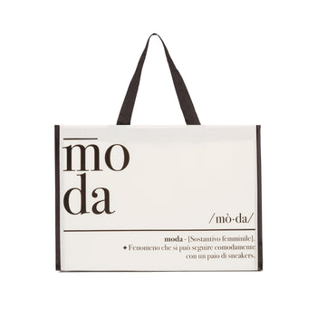 Shopper piccola in TNT con stampa "Moda", Idee Regalo Natale, SKU n982000030, Immagine 0