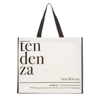 Shopper piccola in TNT con stampa "Tendenza", Idee Regalo Natale, SKU n982000031, Immagine 0