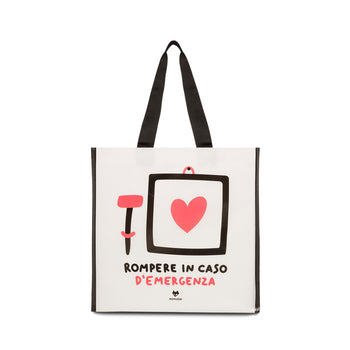 Shopper bianca piccola in TNT Momusso, Idee Regalo Natale, SKU n982000050, Immagine 0