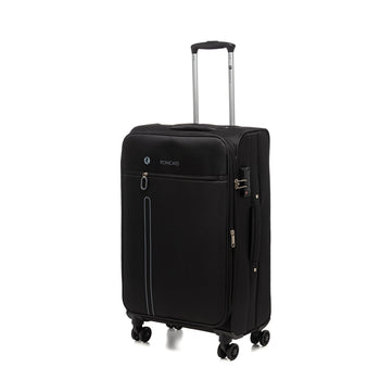 Trolley medio in tessuto nero Ciak Roncato One Way, Brand, SKU o911000240, Immagine 0