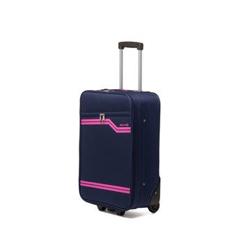 Trolley bagaglio a mano blu in tessuto Govago, Valigie, SKU o911000279, Immagine 0