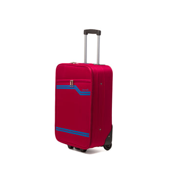 Trolley bagaglio a mano rosso in tessuto Govago, Valigie, SKU o911000282, Immagine 0