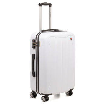 Trolley medio bianco in ABS Ducati Corse x Ciak Roncato Flight, Brand, SKU o912000374, Immagine 0