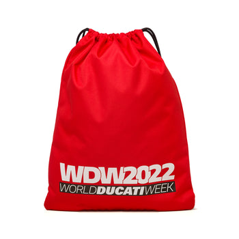 Sacca da palestra rossa con logo World Ducati Week 2022, Brand, SKU o924000034, Immagine 0