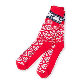 Confezione da 2 paia di calzini antiscivolo natalizi rossi, Idee Regalo Natale, SKU o936000140, Immagine 0