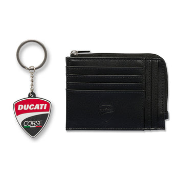 Set regalo con portacarte e portachiavi Ducati Corse, Brand, SKU o936000176, Immagine 0