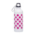 Borraccia bianca in alluminio a pois fucsia, Idee Regalo Natale, SKU o937000013, Immagine 0