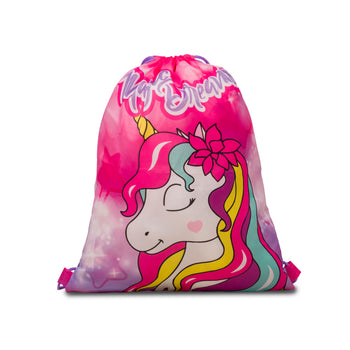 Sacca portatutto fucsia con unicorno Magic Land, Idee Regalo Natale, SKU o942000062, Immagine 0