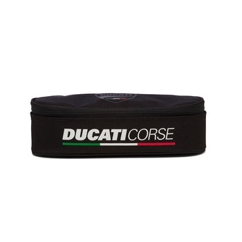 Astuccio ovale nero in tessuto con badge Ducati Corse, Brand, SKU o942000124, Immagine 0