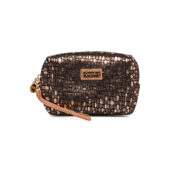 Necessaire oro da donna con chiusura a zip Camomilla Milano