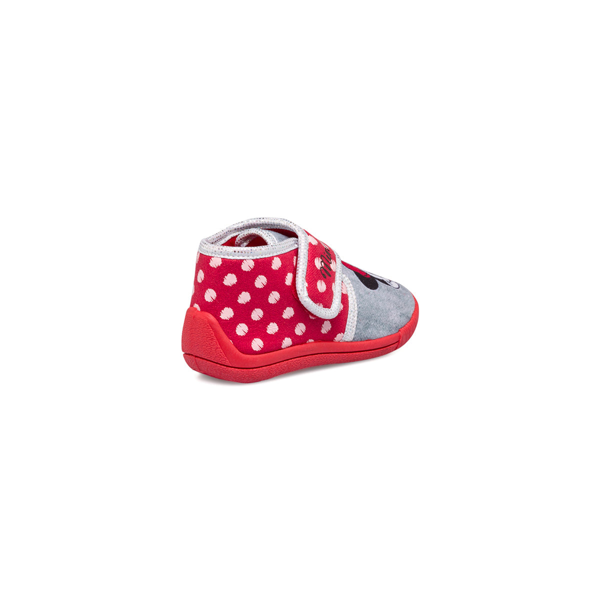 Pantofole rosse e grigie da bambina Minnie