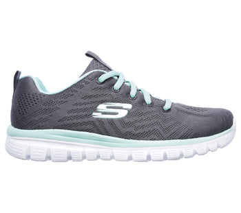 Scarpe da ginnastica grigie da donna in tessuto mesh Skechers Graceful - Get Connected, Brand, SKU s311000455, Immagine 0