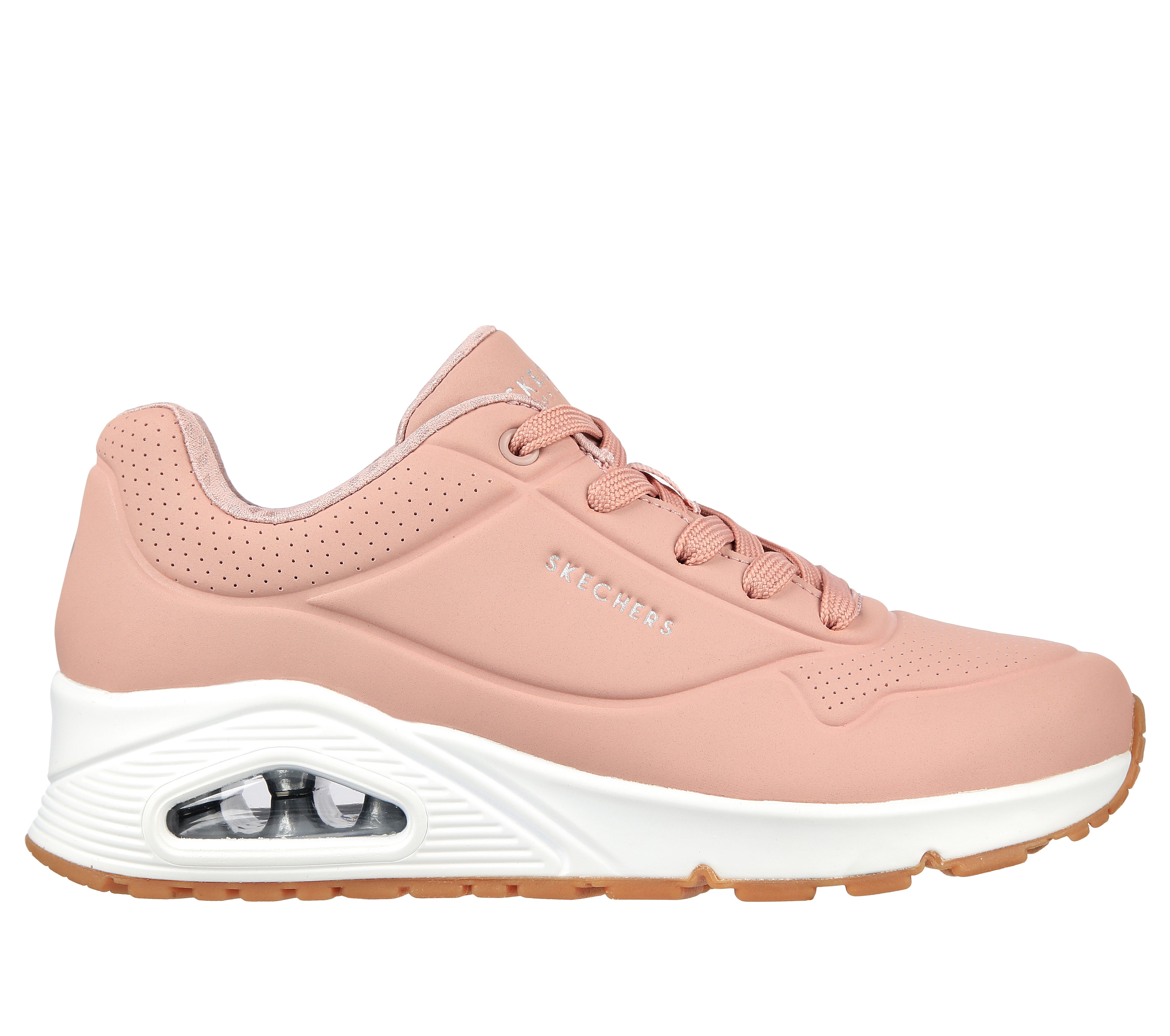 Skechers lace up sale sneakers mujer rosas