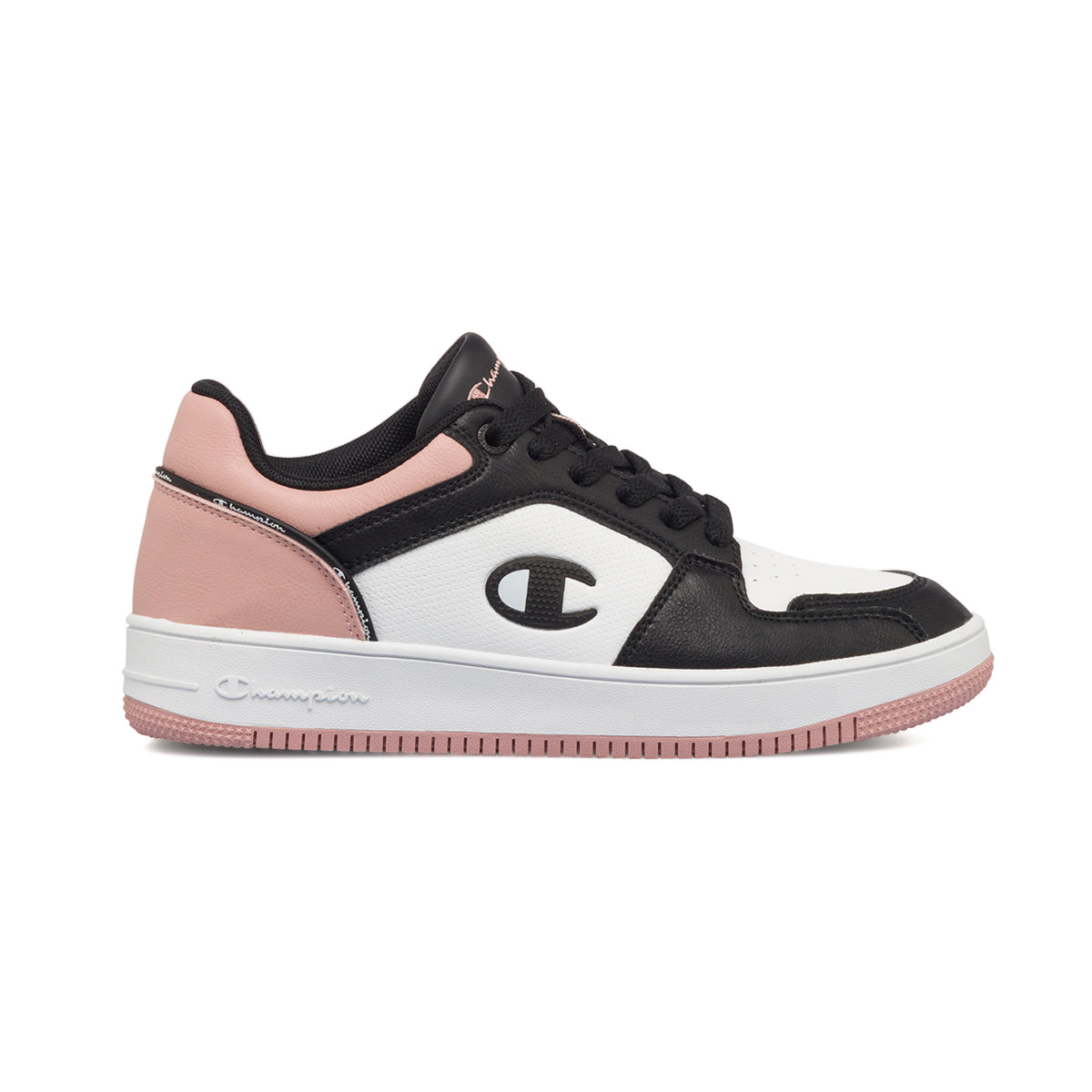 Sneakers nere e rosa da donna Champion Rebound Low