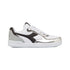 Sneakers bianche e argento effetto laminato da donna Diadora Raptor Low, Brand, SKU s312500114, Immagine 0