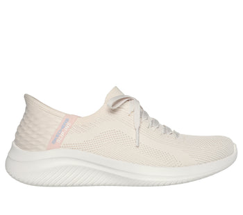 Sneakers slip-on beige da donna in tessuto mesh Skechers Slip-ins: Ultra Flex 3.0 - Brilliant, Brand, SKU s313500412, Immagine 0