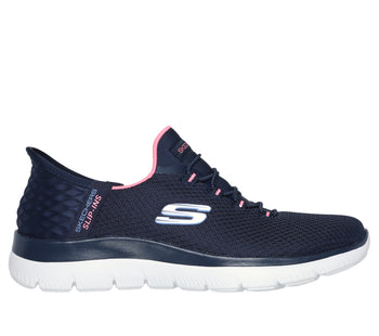 Sneakers slip-on blu da donna con soletta Memory Foam Skechers Slip-ins: Summits - Diamond Dream, Brand, SKU s313500423, Immagine 0
