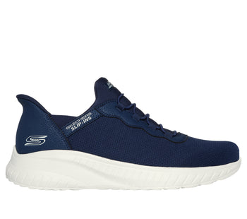 Sneakers slip-on blu da uomo con soletta Memory Foam Skechers Slip-ins: BOBS Sport Squad Chaos, Brand, SKU s321000723, Immagine 0