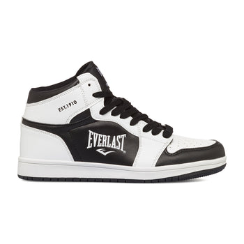 Sneakers alte bianche e nere da uomo con logo laterale Everlast, Sneakers Sport, SKU s322500313, Immagine 0