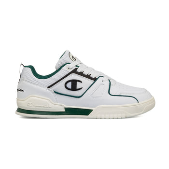 Sneakers bianche e verdi da uomo con logo laterale Champion 3 Point Low, Brand, SKU s322500345, Immagine 0