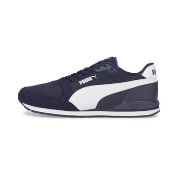 Scarpe da ginnastica blu da uomo con logo laterale Puma ST Runner v3, Brand, SKU s323000336, Immagine 0