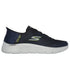 Sneakers slip-on blu da uomo con intersuola ULTRA GO ammortizzata Skechers Slip-ins: GO WALK Flex, Brand, SKU s323500635, Immagine 0