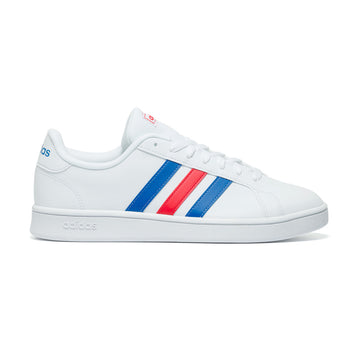 Sneakers bianche con strisce a contrasto adidas Grand Court, Brand, SKU s324000051, Immagine 0