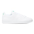 Sneakers bianche e verdi con strisce traforate adidas Advantage Base, Brand, SKU s324000077, Immagine 0