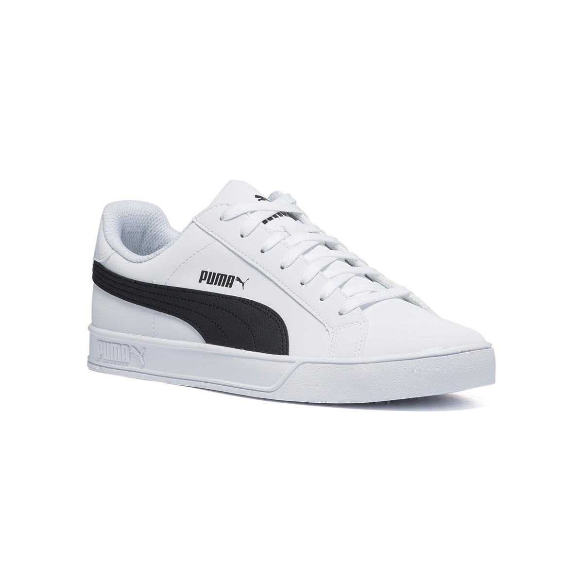 Sneakers bianche con striscia laterale a contrasto Puma Smash Vulc