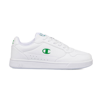 Sneakers bianche da uomo con logo verde Champion New Court, Brand, SKU s324000329, Immagine 0