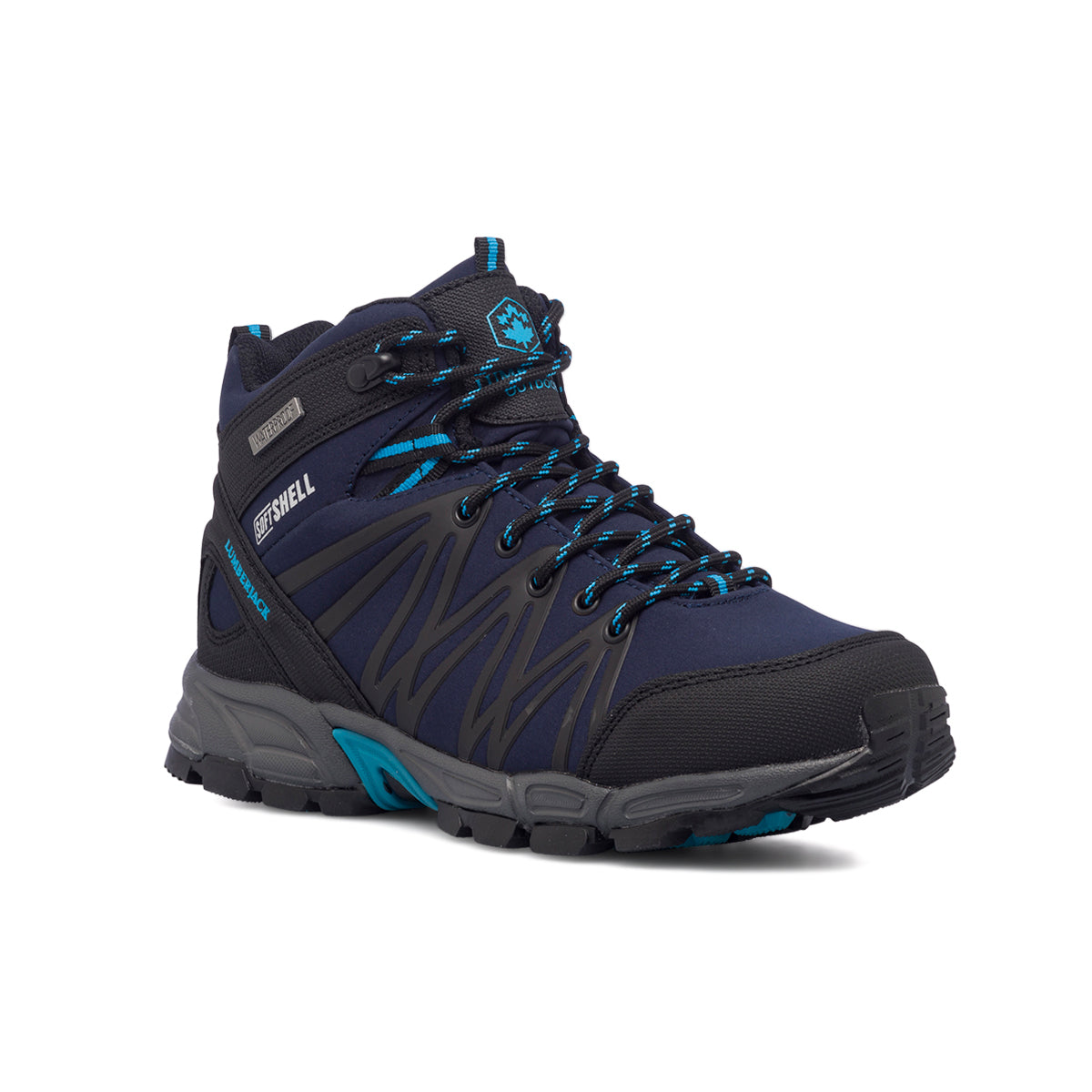 Scarpe da trekking blu da uomo waterproof Lumberjack Shell