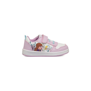 Sneakers primi passi bianche e lilla da bambina con logo Frozen, Scarpe Primi passi, SKU s332500092, Immagine 0