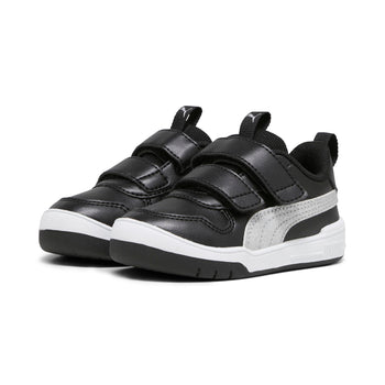 Sneakers primi passi nere da bambino con doppio velcro Puma Multiflex Glitz FS V Inf, Brand, SKU s334000146, Immagine 0