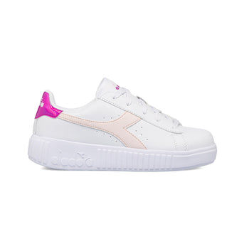 Sneakers bianche da bambina con suola platform Diadora Game Step PS, Brand, SKU s342000156, Immagine 0