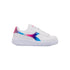 Sneakers bianche da bambina con logo arcobaleno Diadora Game Step Bloom PS, Brand, SKU s342000193, Immagine 0