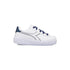 Sneakers bianche da bambina con paillettes blu Diadora Game Step P Sparkly GS, Brand, SKU s344000196, Immagine 0