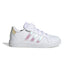 Sneakers bianche da bambina con strisce iridescenti adidas Grand Court 2.0 EL K, Brand, SKU s344000229, Immagine 0