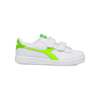 Sneakers bianche da bambino con logo lime Diadora Game P Virtual PS, Brand, SKU s344000235, Immagine 0