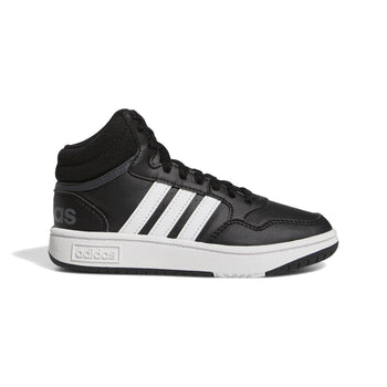 Sneakers alte nere da ragazzo con strisce a contrasto adidas Hoops Mid 3.0 K, Brand, SKU s352500187, Immagine 0