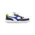 Sneakers bianche da ragazzo con dettagli in blu, nero e verde Diadora Raptor LOW GS, Brand, SKU s352500206, Immagine 0