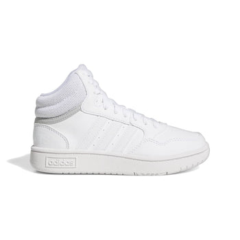 Sneakers alte bianche da ragazzo con design 3-stripes adidas Hoops Mid 3.0 K, Brand, SKU s352500252, Immagine 0