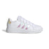 Sneakers bianche da ragazza con strisce iridescenti adidas Grand Court 2.0 K, Brand, SKU s354000190, Immagine 0