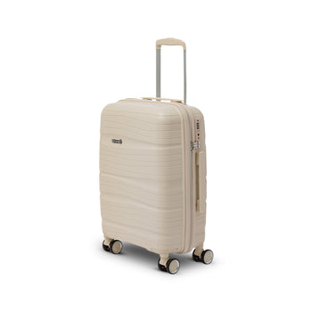 Trolley bagaglio a mano beige crema in ABS Govago, Valigie, SKU t912000032, Immagine 0
