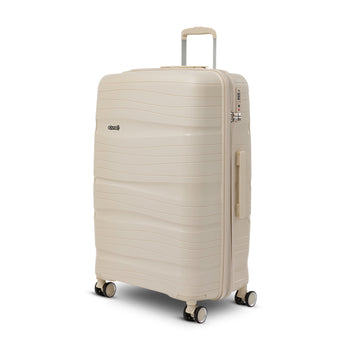 Trolley grande beige crema in ABS Govago, Valigie, SKU t912000034, Immagine 0