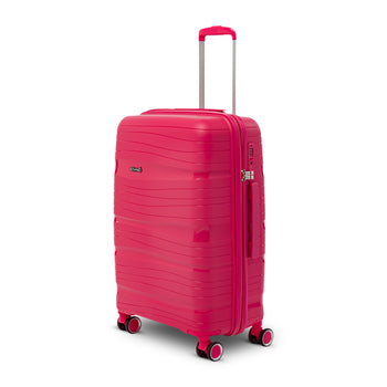 Trolley medio rosa in ABS Govago, Valigie, SKU t912000036, Immagine 0