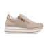 Sneakers rosa in similpelle scamosciata e tessuto effetto glitterato Lora Ferres, Donna, SKU w014000011, Immagine 0