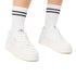 Sneakers bianche da donna con dettagli traforati Swish Jeans, Donna, SKU w014001021, Immagine 0