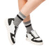 Sneakers bianche e nere da donna con dettagli traforati Swish Jeans, Donna, SKU w014001024, Immagine 0